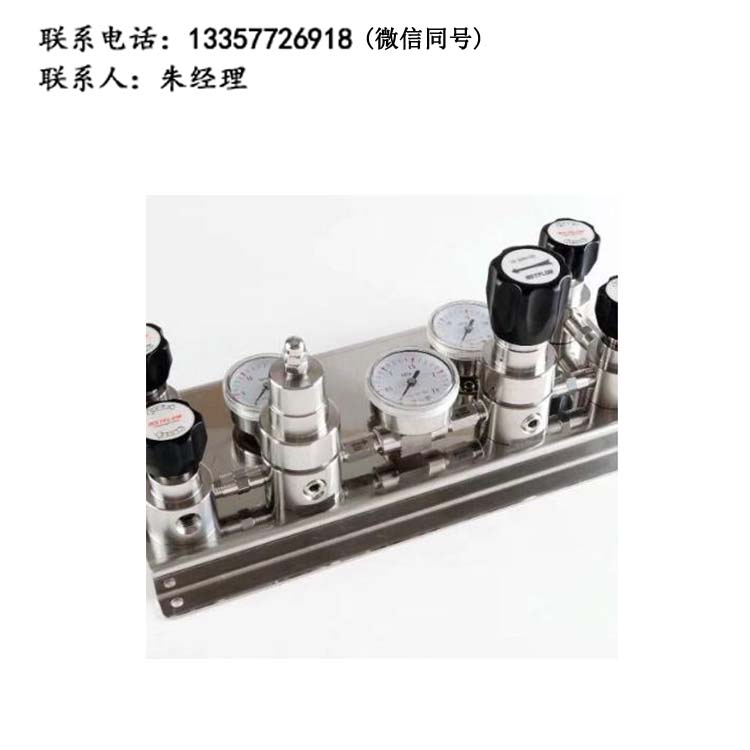 實驗室半自動切換不銹鋼雙側(cè)式氣體匯流排管道氣路面板集中供氣